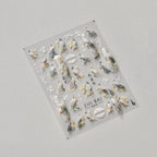 Aurora Shell Nail Art Stickers Peacock Adhesive Sticker Decals 