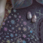 Aurora Snowflake Nail Stickers | Iridescent Winter Holiday Nail Art Decals 5257