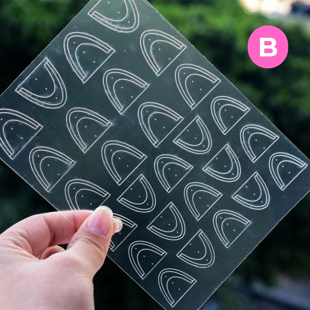 5- Pack Pro French Manicure Tip Guides | Ultra-Thin & Stretchable Stencils (No-Bleed)