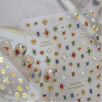 Baroque Gemstone Nail Art Stickers Vintage Gold Jewel Decals