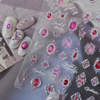 Baroque Luxury Nail Stickers - Vintage Gem Charms Decals 6165