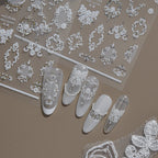 Baroque Vintage Lace Nail Art Stickers 1099