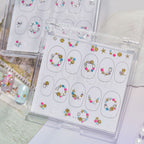 Beach Charm Rhinestone Nail Stickers – Pre-Arranged Self-Adhesive Nail Gems MD041
