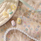 Bohemian 3D Nail Stickers Pastel Floral Decals 1082