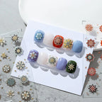 Bohemian Floral Nail Art Stickers Adhesive Russian Pattern Adhesive Sticker Decals TS1493