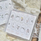 Bow Pearl Rhinestone Nail Stickers – Pre-Arranged Self-Adhesive Nail Gems MD045/046/047