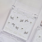 Bow Rhinestone Nail Stickers – Pre-Arranged Self-Adhesive Nail Gems MD010