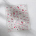 Bows Bunny Nail Art Stickers Adhesive Embossed Sticker Decals 