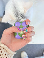 5D Y2K Cartoon Face Nail Stickers | Embossed Bubble Gum Girl Kawaii Nail Art to5190