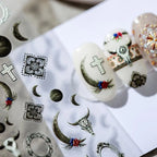 Bull Nail Art Stickers Adhesive  Embossed Bull Sticker Decals TS1211