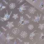 Butterfly Nail Art Stickers Adhesive Embossed Wings Sticker Decals with Beads to3622