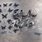 Butterfly Nail Art Stickers Adhesive Slider Ultra-Thin Clear Butterfly Sticker Decals TS3585