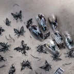 Butterfly Nail Art Stickers Adhesive Slider Ultra-Thin Clear Butterfly Sticker Decals TS3585