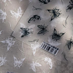 Butterfly Nail Art Stickers Adhesive Slider Ultra-Thin Clear Butterfly Sticker Decals TS3585