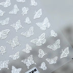 Butterfly Nail Art Stickers Butterfly Wings 3D Adhesive Sticker Decals TS255