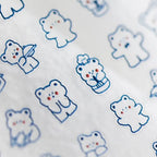 Cartoon Nail Art Stickers Adhesive Slider Cute Bear Embossed Sticker Decals TS723