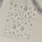 Celestial Gold & Silver Star Moon Nail Stickers 5982