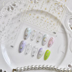 Celestial Star Moon Nail Stickers - Gold & Silver Minimalist Nail Art Decals to2820