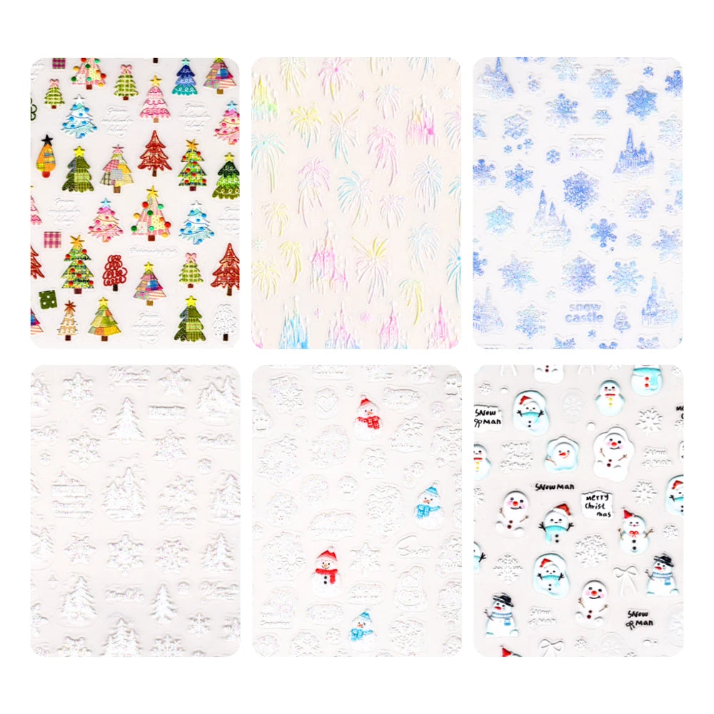 Seasonal Value Pack (12 Sheets) - Christmas Deluxe Nail Sticker Kit
