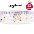 Seasonal Value Pack (12 Sheets) - Christmas Deluxe Nail Sticker Kit