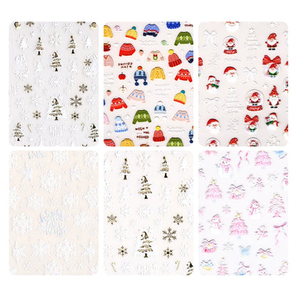Seasonal Value Pack (12 Sheets) - Christmas Deluxe Nail Sticker Kit