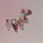 Christmas Bell Nail Art Stickers 3D Bow Knot Decals