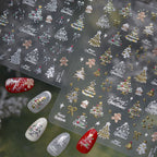 
Christmas Nail Art Stickers - Festive 3D Decals for Holiday Manicures to2281