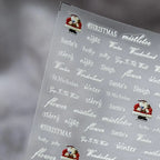 Christmas Nail Art Stickers 3D Adhesive Ginger Bread Men Sticker Decals TS1029