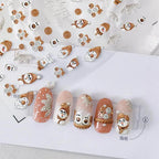 Christmas Nail Art Stickers Adhesive Slider Xmas Snowman Sticker Decals KX287