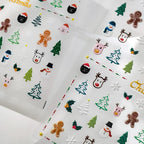 Christmas Nail Art Stickers Christmas Tree Elk Adhesive Sticker Decals TS3288