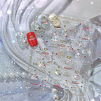 Christmas Nail Art Stickers | Holographic Xmas Tree & Bauble Decals