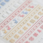 Christmas Snowflake Nail Art Stickers Winter Snowflakes Adhesive Sticker Decals TS269