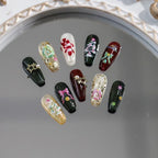 Christmas Tree Nail Art Stickers Adhesive Xmas Snowflakes Sticker Decals M253