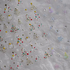 Christmas Tree Nail Art Stickers Shiny Embossed Snowman Sticker Decals to4434