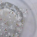 Christmas Tree Nail Art Stickers Shiny Embossed Snowman Sticker Decals to4434 