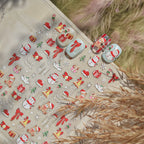 Christmas Winter Nail Stickers - Cute Bear & Snowman Holiday Nail Decals