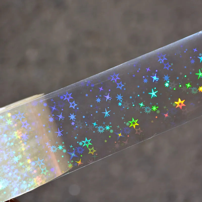 120m Holographic Starry Sky Nail Foil | Holo Galaxy Celestial Art Transfers