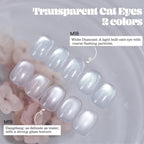 Clear Cat Eye Gel Polish - Glitter Magnetic Nail Gel 12ml