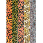 Abstract Amber Leopard Nail Foil Collection - 338