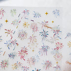 Colorful Fireworks Nail Art Stickers Adhesive Slider Sticker Decals