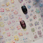 Colorful Fireworks Nail Art Stickers New Year Adhesive Sticker Decals to4804
