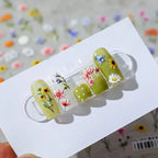 Colorful Flowers Nail Art Stickers Adhesive Daisy Sunflower Floral Sticker Decals TS1474