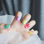 Colorful Line Symbols Nail Art Stickers Adhesive Embossed Lines Sticker Decals KX084