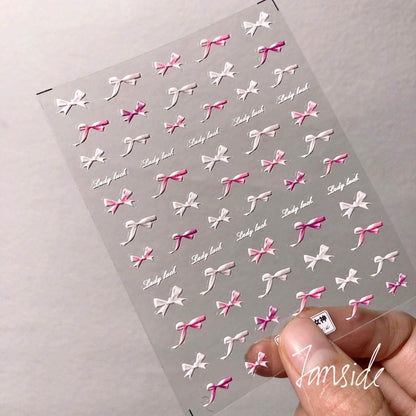 Colorful Love Nail Art Stickers Adhesive Purple Red Heart Sticker Decals TS811 - Nail MAD