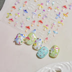 Colorful Mushroom Nail Art Stickers Fantasy Forest Adhesive Jelly Sticker Decals to3972