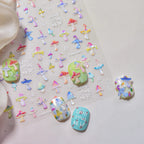 Colorful Mushroom Nail Art Stickers Fantasy Forest Adhesive Jelly Sticker Decals to3972