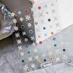 Colorful Nail Art Stickers Adhesive Slider Bohemian Embossed Sticker Decals 