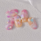 Colorful Shell Nail Art Stickers Adhesive Sea Conch Embossed Sticker Decals