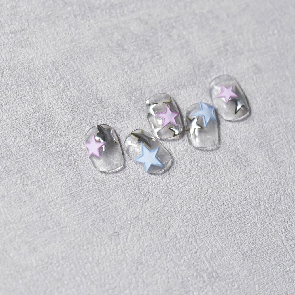 Colorful Star Nail Art Stickers Adhesive Stars Sticker Decals DIY Manicure Accessories to2720