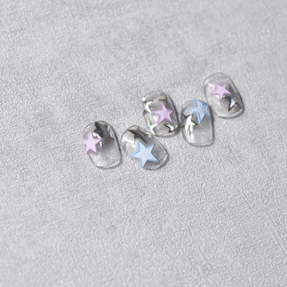 Colorful Star Nail Art Stickers Adhesive Stars Sticker Decals DIY Manicure Accessories to2720